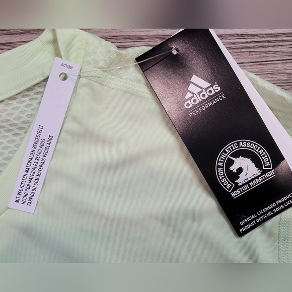 (NWT)WMS Large Adidas Performance AreoReady 2023 Boston Marathon Running Apparel - Picture 8 of 16
